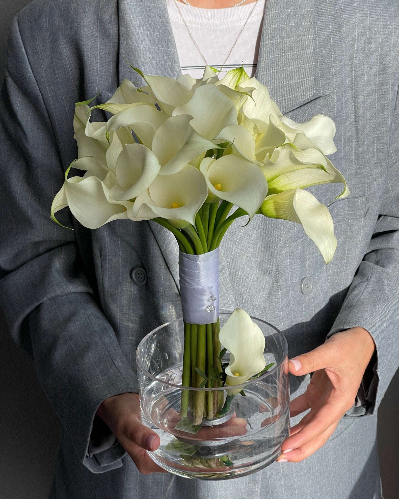Wedding Bouquet “Muse” - calla lillies - All Me Flowers