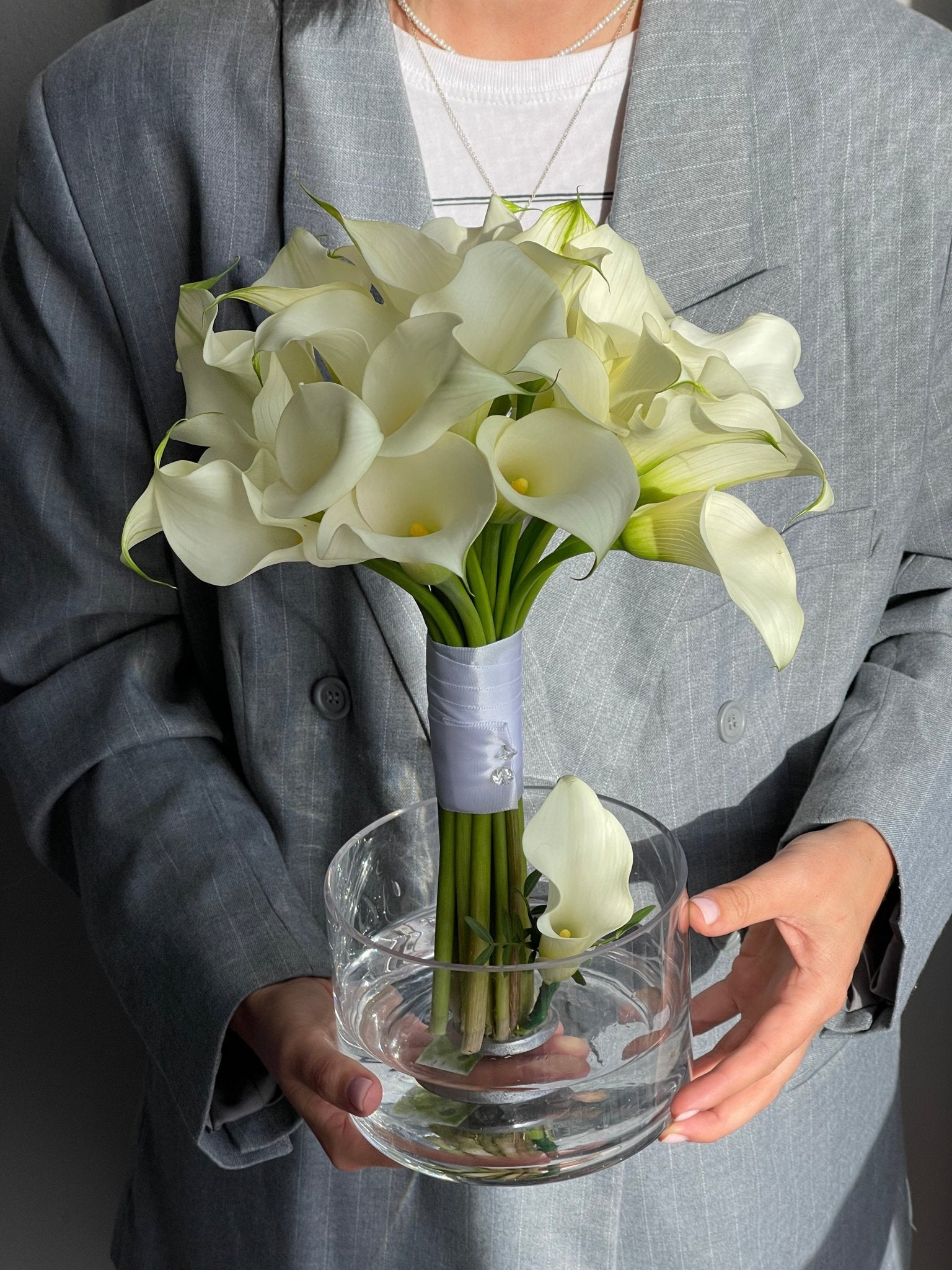 Wedding Bouquet “Muse” - calla lillies - All Me Flowers