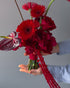 Wedding Bouquet “Rouge” - roses, anthuriums, seasonal flowers - All Me Flowers
