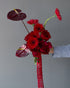 Wedding Bouquet “Rouge” - roses, anthuriums, seasonal flowers - All Me Flowers