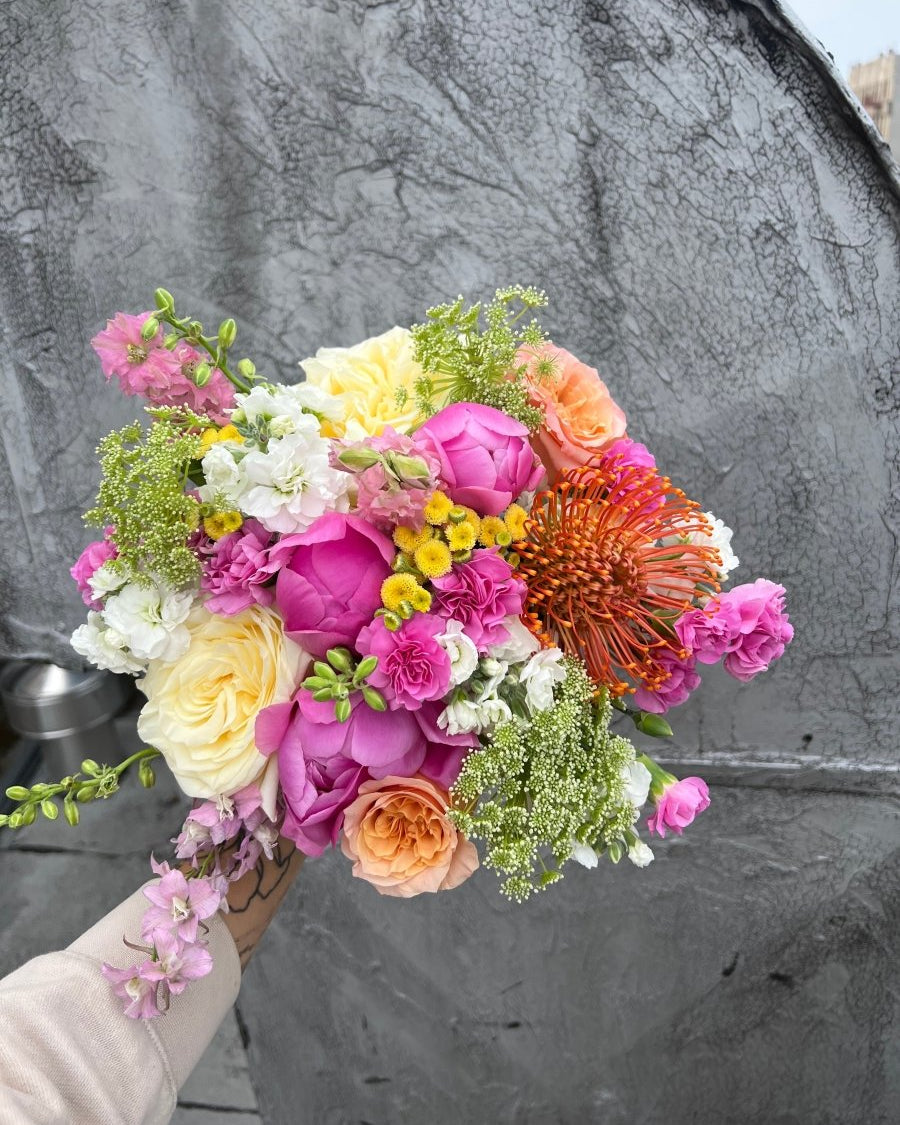 wedding-bouquet-solstice-bright-peonies-protea-roses-nyc