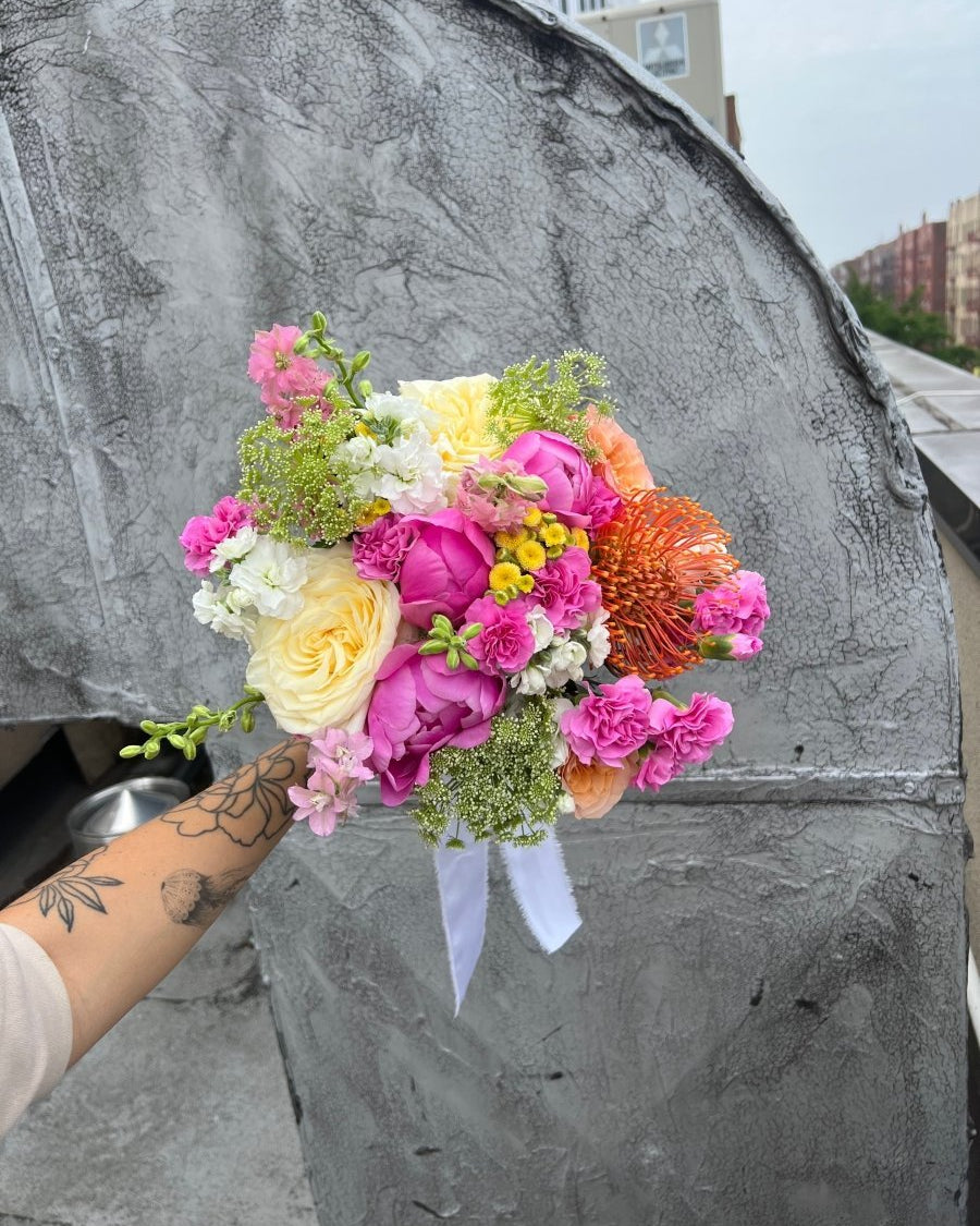 Wedding Bouquet “Solstice” - garden roses, seasonal blooms - All Me Flowers