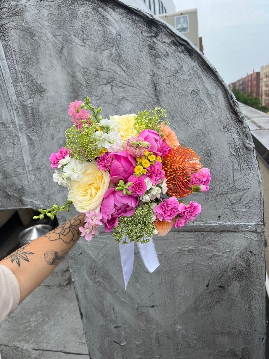 Wedding Bouquet “Solstice” - garden roses, seasonal blooms - All Me Flowers