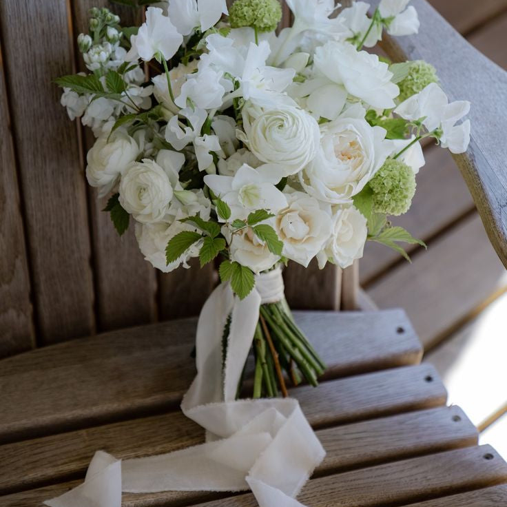 Wedding Bouquet “Willow” - ranunculuses, roses, seasonal flowers - All Me Flowers