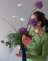 Wedding Bouquet “Wisteria” - allium, anthuriums, seasonal flowers - All Me Flowers